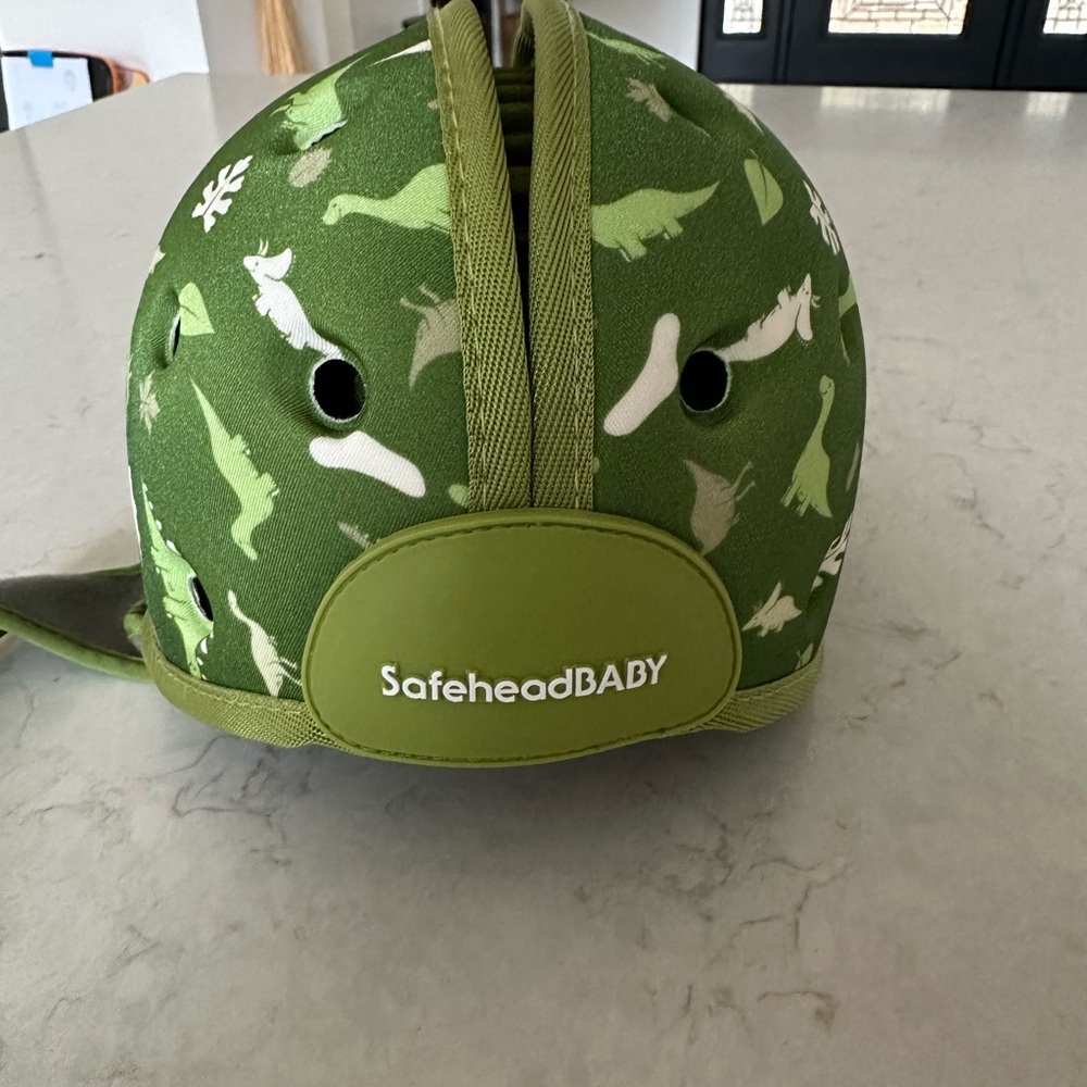 SafeheadBABY Green Dino Baby Helmet